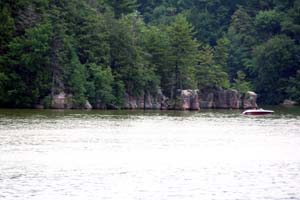 Gorgeous Rocks formations at Lake Redstone