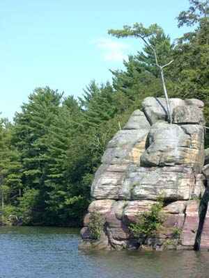 Everyone Knows this Rock at Lake Redstone
